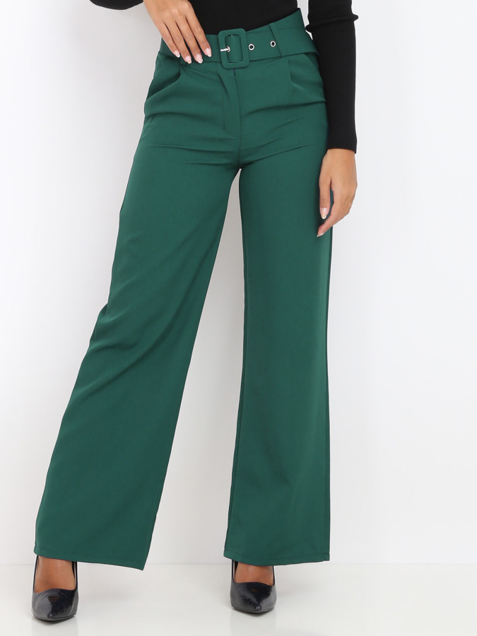 Pantalon large ceinturé