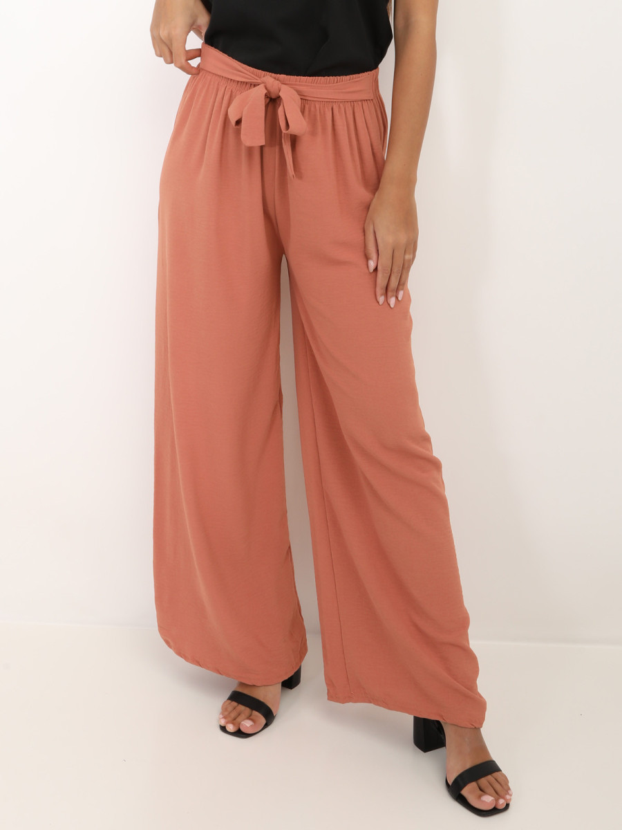 Pantalon fluide ceinturé
