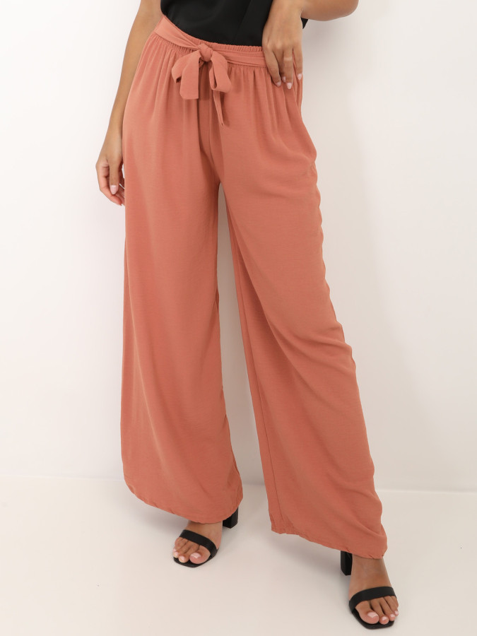 Pantalon fluide ceinturé