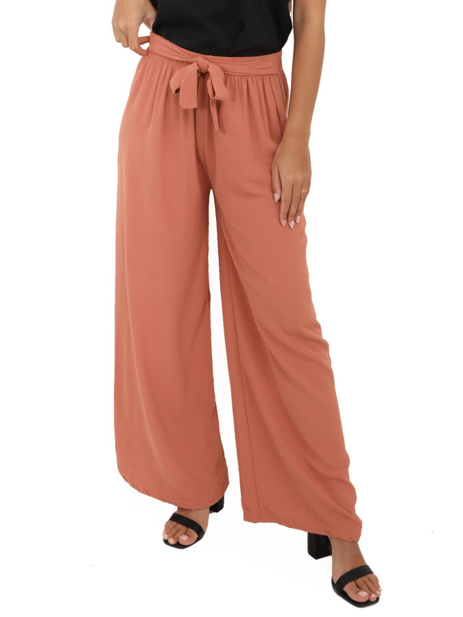 Pantalon fluide ceinturé