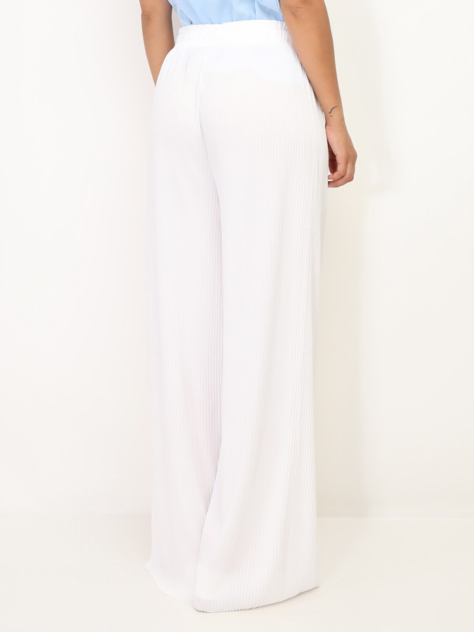 Pantalon large plissé
