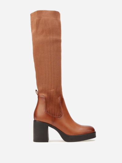 Bottes bi-matières à plateforme
