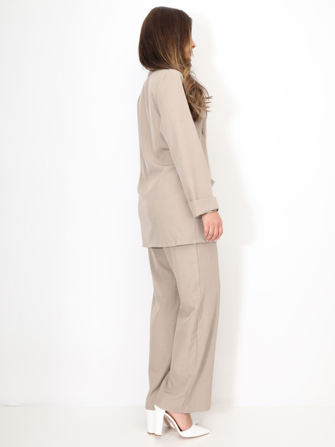 Ensemble tailleur croisé à nouer