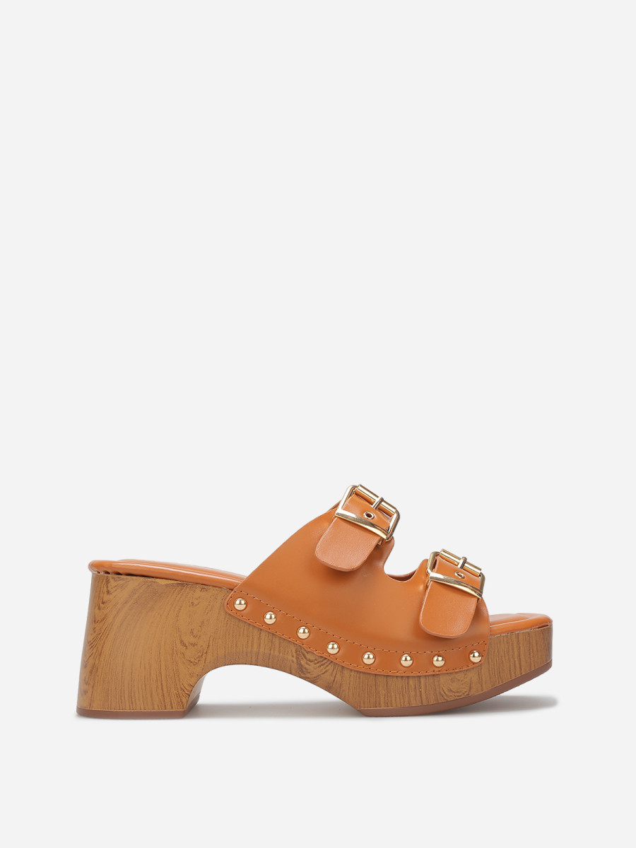 Mules sabots à boucles et clous Mules sabots à boucles et clous