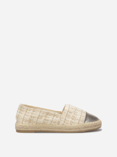 Espadrilles en tweed et simili