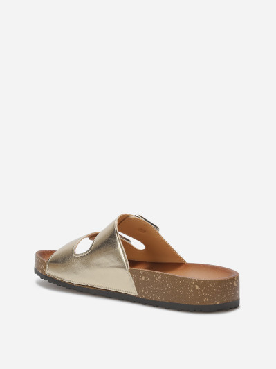 Mules vernies à boucles