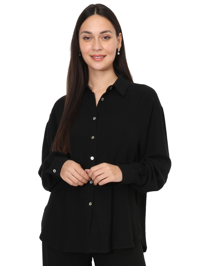 Chemise oversize en lin