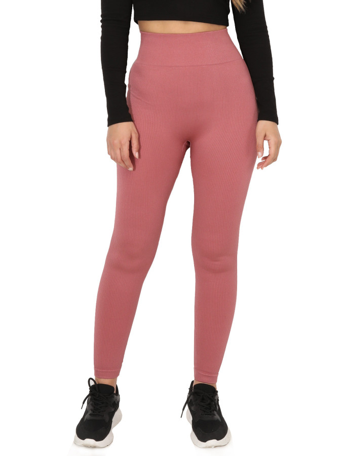Legging côtelé effet push-up