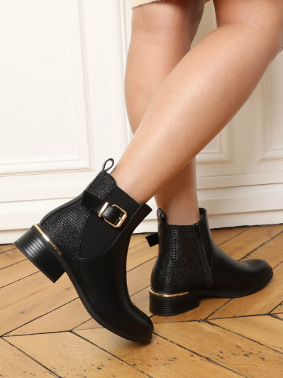 Bottines chelsea avec paillettes