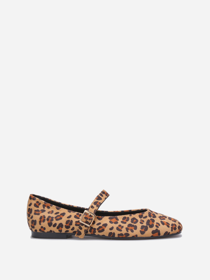 Ballerines en simili style babies marron