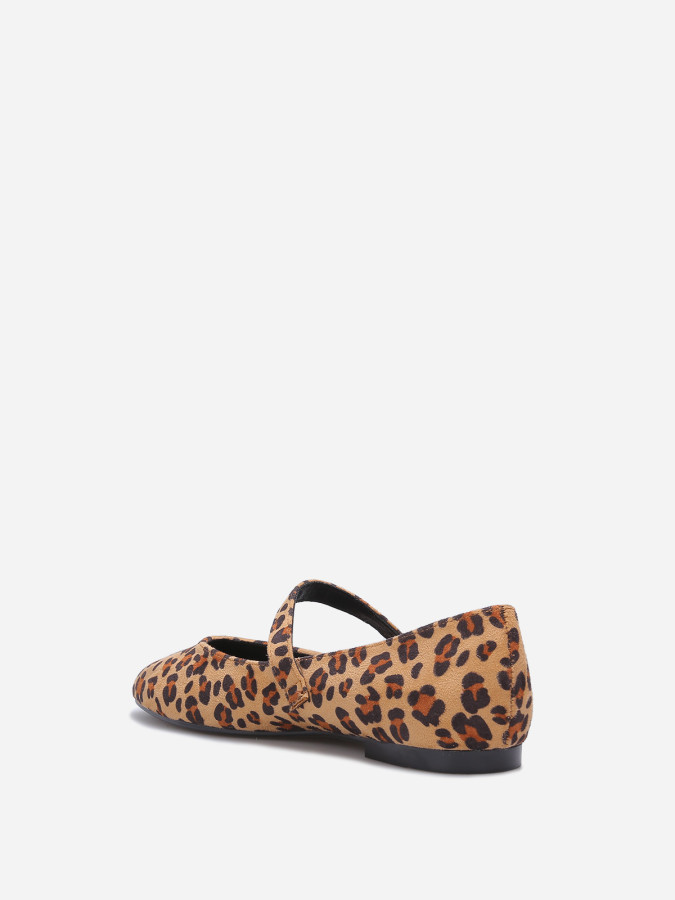 Ballerines en simili style babies marron