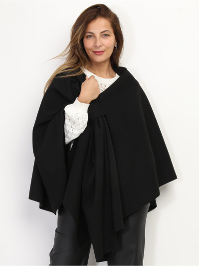 Poncho asymétrique croisé