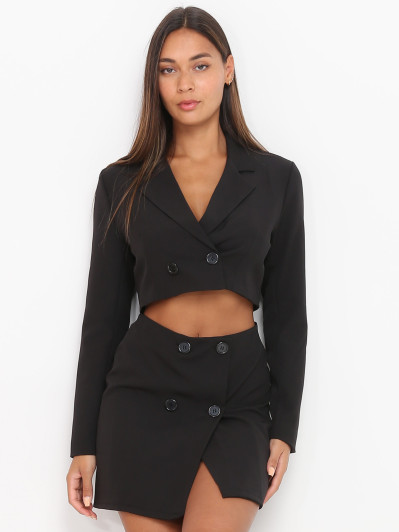 Veste blazer cropped
