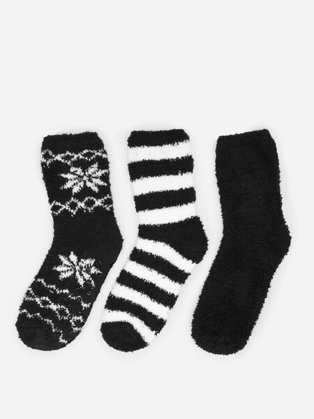 Set de 3 calcetines espíritu navideño