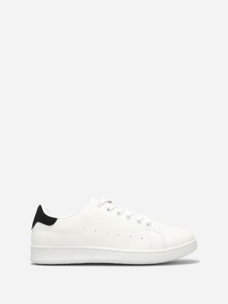 Sneakers basse basic con carré