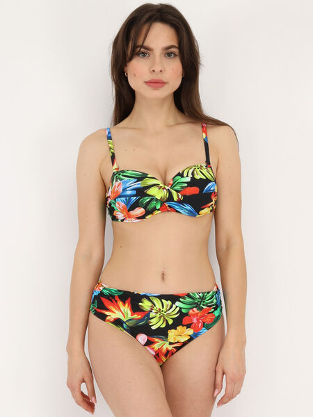 Bikini con stampa tropicale
