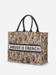 Sac cabas imprimé "amour is french" image number null