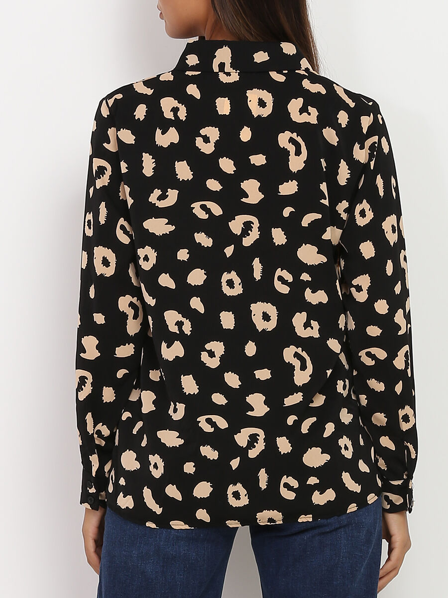 Chemise à motifs léopard image number null
