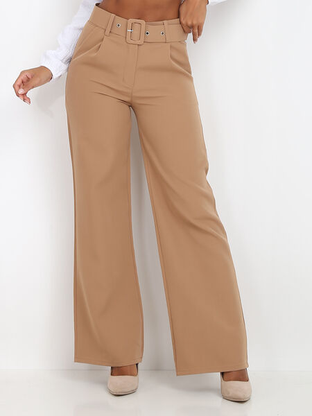 Pantaloni larghi con cintura image number 0