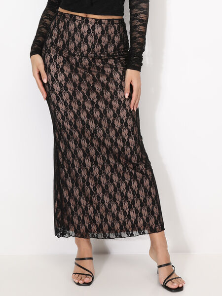 Long lace skirt image number 0