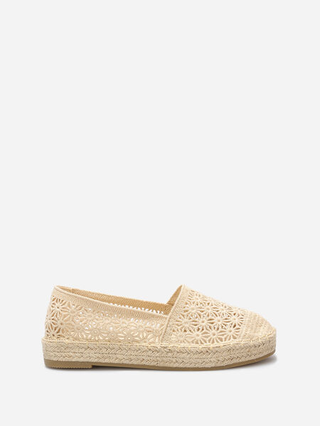 Espadrillas in broderie anglaise