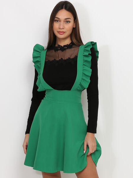 Chasuble-Kleid mit Volants image number 0