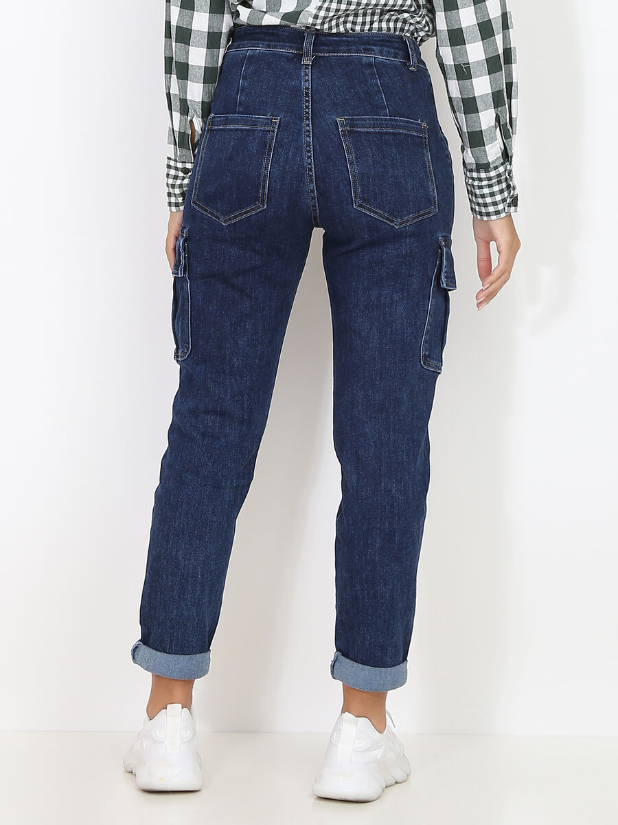 Jeans droit coupe cargo image number 1