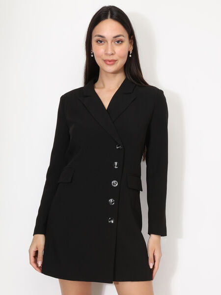 Pearly button blazer dress image number 0