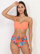 Bikini  bandeau à culotte tropicale image number 0